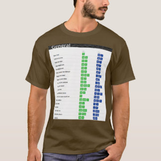 Camiseta Accesos rápidos generales de teclado Excel Accesos