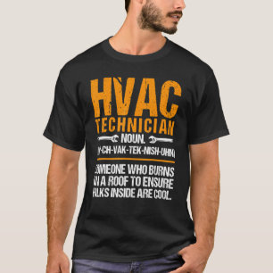 Camiseta Accesos técnicos de HVAC nuevos técnicos de equipo