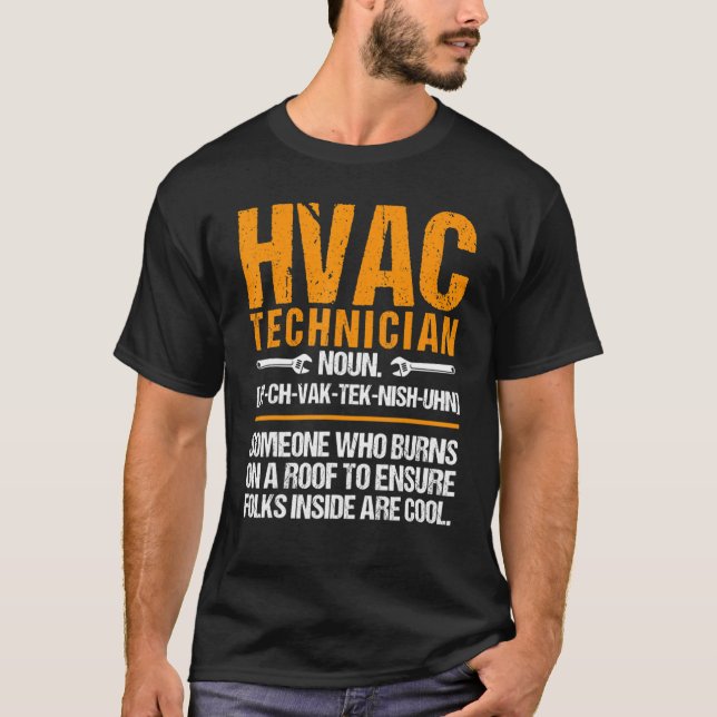 Camiseta Accesos técnicos de HVAC nuevos técnicos de equipo (Anverso)