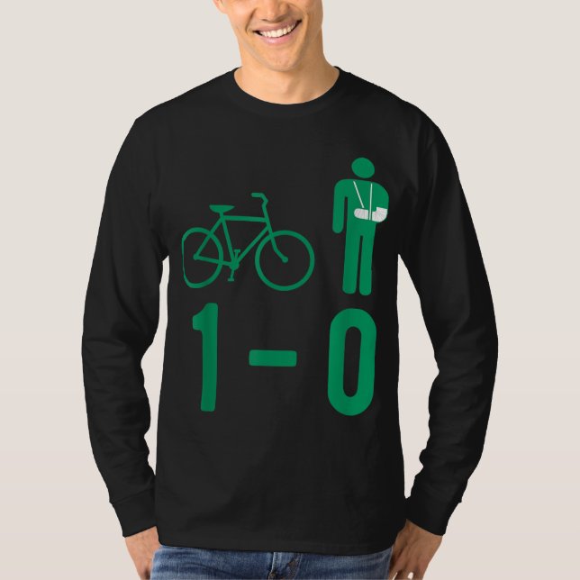 Camiseta Accidente De Bicicleta Hueso Roto 1-0 Fractura De  (Anverso)