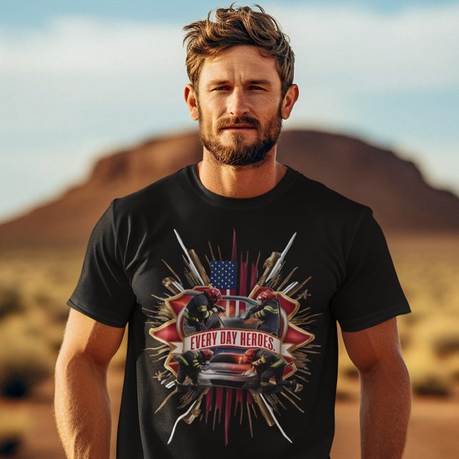 Camiseta Accidente de coche de rescate de bomberos (Subido por el creador)