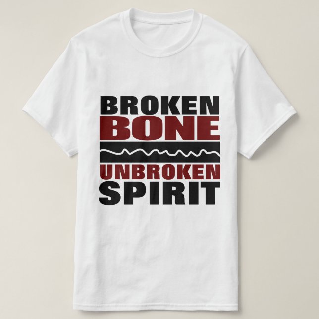Camiseta accidente de huesos rotos (Diseño del anverso)