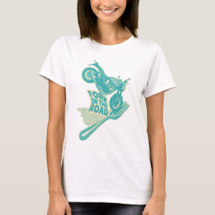 Camiseta Accidente de la bifurcación en la motocicleta