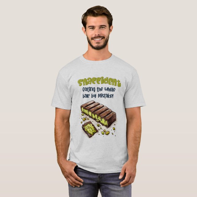 Camiseta Accidente de nieve: El chocolate entero ك el choco (Anverso completo)