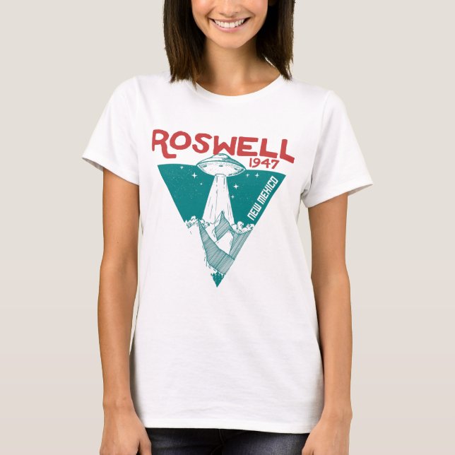 Camiseta Accidente de Roswell en el nuevo méxico de 1947 (Anverso)