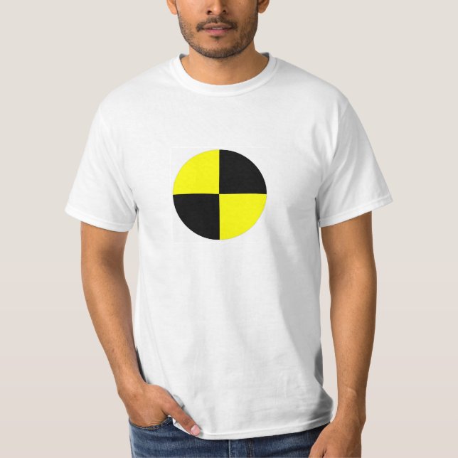 Camiseta accidente de tráfico de la muestra del símbolo de (Anverso)