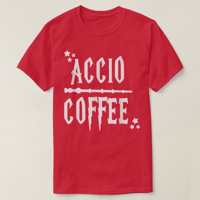 Camiseta Accio Coffee Wand (Diseño del anverso)