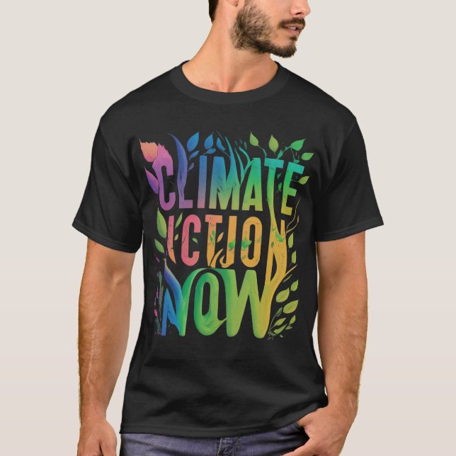 Camiseta Acción climática Ahora el hombre diseña (Anverso)