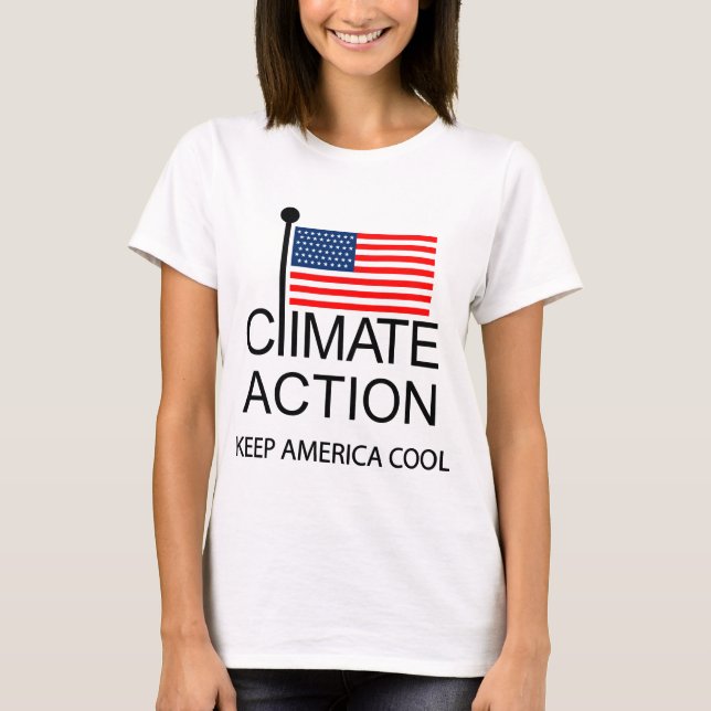 Camiseta Acción climática para mantener a Estados Unidos en (Anverso)