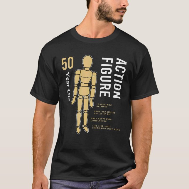 Camiseta Acción de cosecha de 50 años Figura 50 Cumpleaños (Anverso)