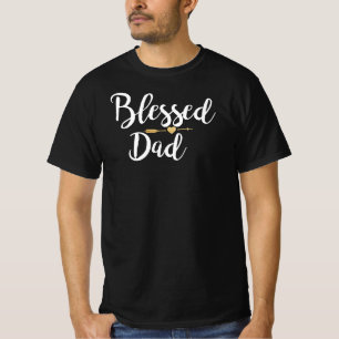 Camiseta Acción de gracias bendecida flecha linda del pap