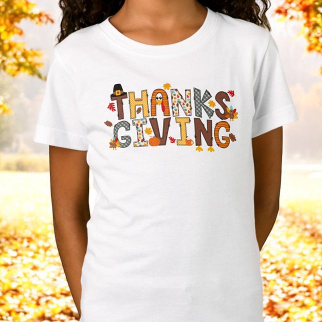Camiseta Acción de Gracias con elementos festivos (Subido por el creador)