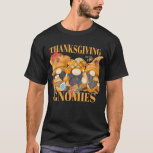 Camiseta Acción de Gracias Con Mis Gnomies De Otoño