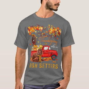 Camiseta Acción De Gracias Con Mis Irlandeses En Camión De 