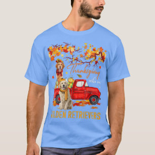 Camiseta Acción de Gracias Con Mis Tiradores De Oro En La R