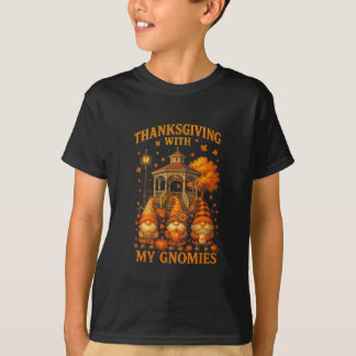 Camiseta Acción de Gracias de Hugvyn con mis Gnomies Otoño