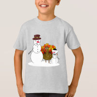 Acción de Gracias de Peregrino Snowman