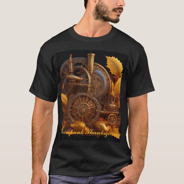 Camiseta Acción de Gracias de Steampunk (Anverso)