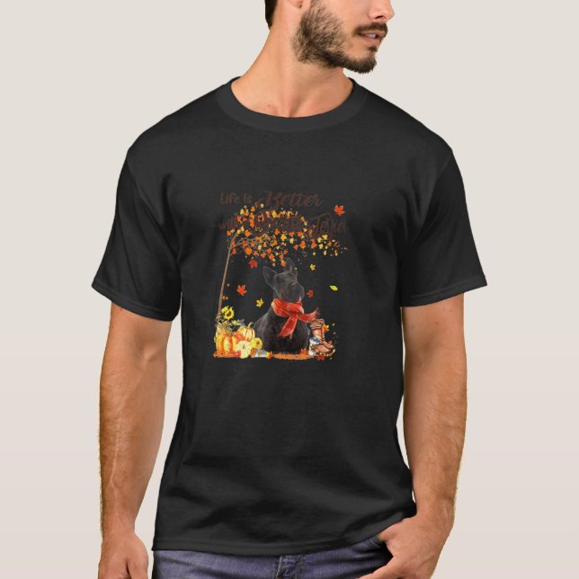Camiseta Acción de Gracias del Árbol de arce de Terrier (Anverso)
