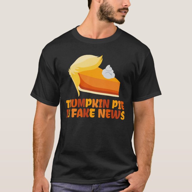 Camiseta Acción de gracias divertida del pastel de calabaza (Anverso)