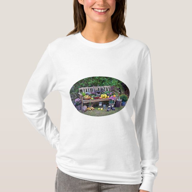 Camiseta Acción de Gracias en el Parque Bench (Anverso)