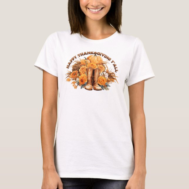 Camiseta Acción de Gracias Occidental (Anverso)