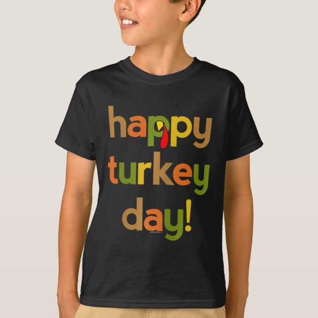 Camiseta Acción de Gracias para las mujeres: su feliz Día d (Anverso)
