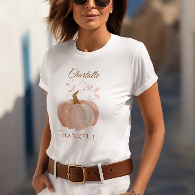 Camiseta Acción de Gracias Personalizada - Calabaza Caída A (Subido por el creador)