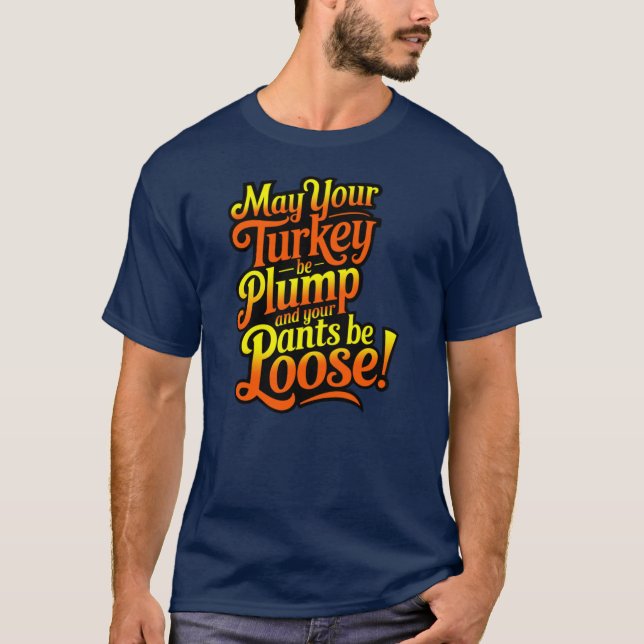 Camiseta Acción de Gracias, Personalizado agricultor Turquí (Anverso)