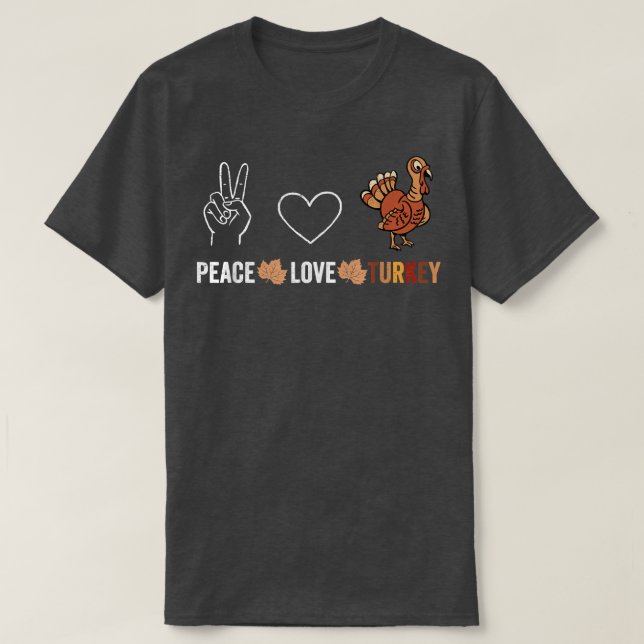 Camiseta Acción de Gracias por la Paz Amar Turquía  (Diseño del anverso)