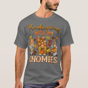 Camiseta Acción De Gracias Por Mis Gnomies Caen Calabaza Gn