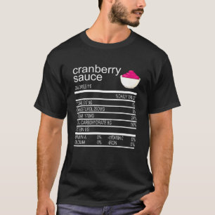 Camiseta Acción de Gracias Salsa Alimentos Cranberry Nutric