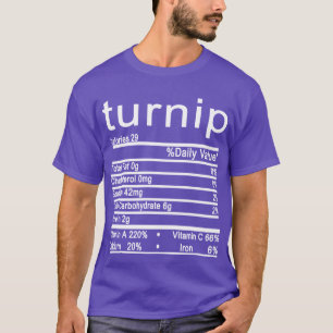 Camiseta acción de gracias sobre la nutrición en turnip