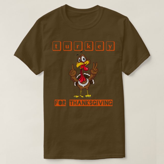 Camiseta Acción de Gracias Turquía 5 (Diseño del anverso)