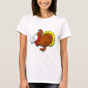 Camiseta Acción de Gracias Turquía dice Comer Ham