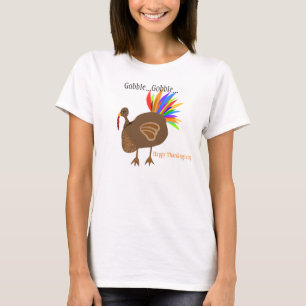 Camiseta Acción de Gracias Turquía se siente tambaleante