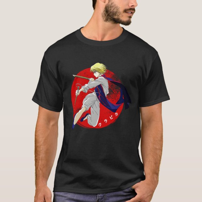 Camiseta Acción de guerrero salta sol rojo (Anverso)
