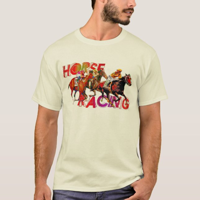Camiseta Acción de la carrera de caballos (Anverso)