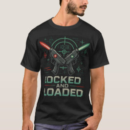 Camiseta Acción de Sci-fi Bloqueada Y cargada