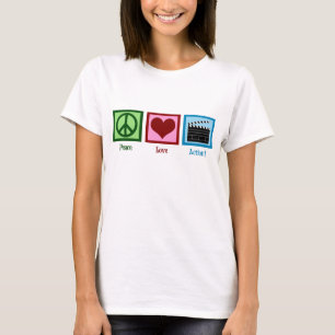 Camiseta ¡Acción del amor de la paz!