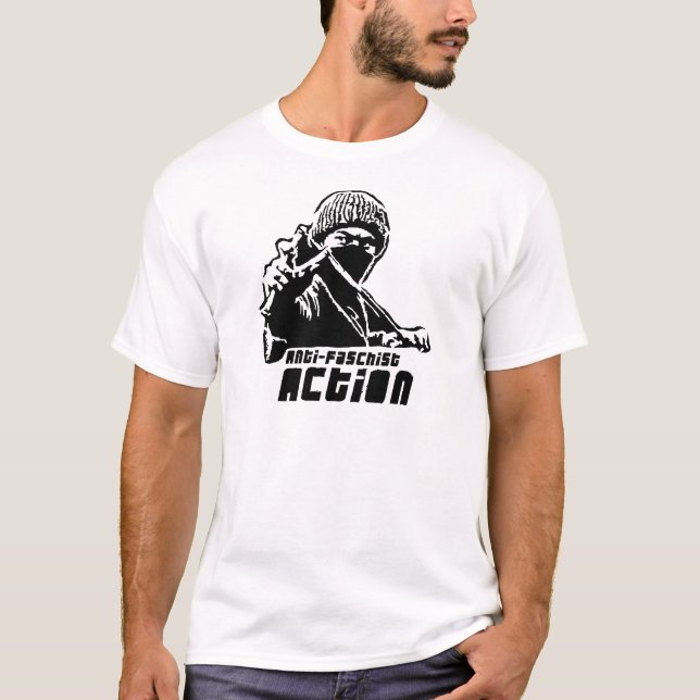Camiseta ¡Acción fascista anti! (Anverso)