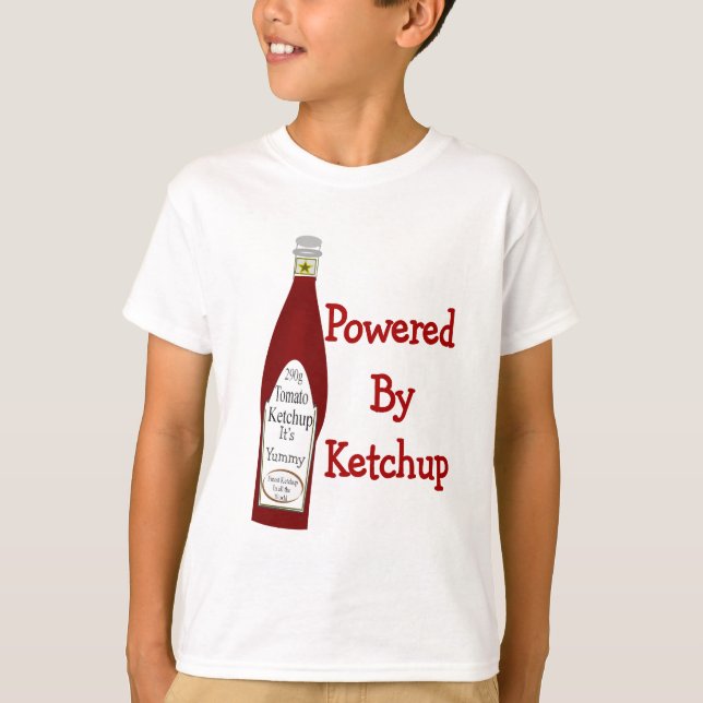 Camiseta Accionado por la salsa de tomate (Anverso)