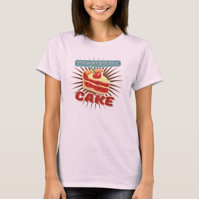Camiseta Accionado por la torta (Anverso)
