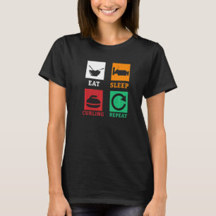 Camiseta Accionador de curling de repetición de curling de 