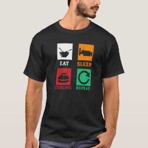 Camiseta Accionador de curling de repetición de curling de