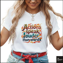 Camiseta Acciones Geométricas Tribales Hablan Más Fuerte qu