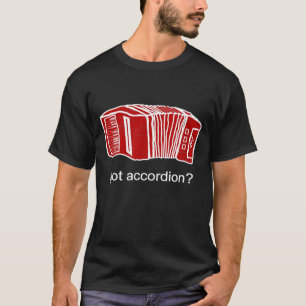 Camiseta Accionista de acordeón rojo obtiene acordeón