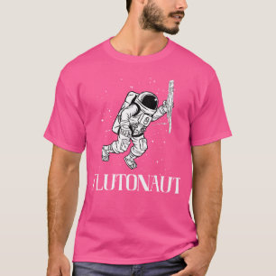 Camiseta Accionista flautista astronauta flautista Instrume