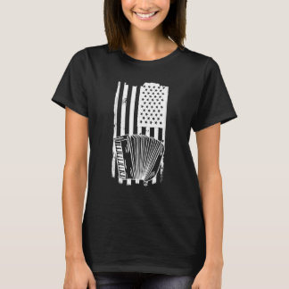 Camiseta Accordion Us Flag - Accordion Accordionist Accordi