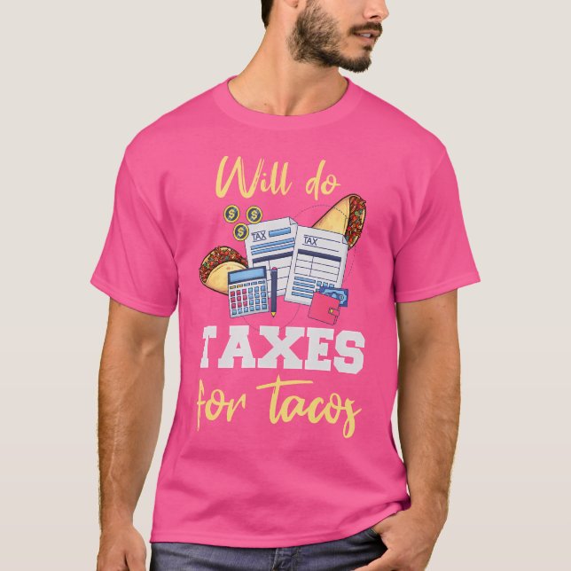 Camiseta Accountant Taco Funny Cpa Ea Taxes Taco Lover (Anverso)